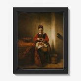 Young Woman Peeling Apples by Nicolaes Maes - thumbnail_1_bf_673137a212f9211d49d3d7be